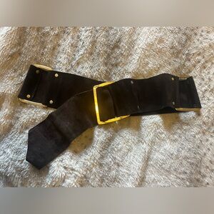 Chic Brown and Gold Women's Belt